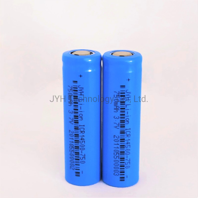 Литий-ионный аккумулятор 14500-600 с выводными полосками