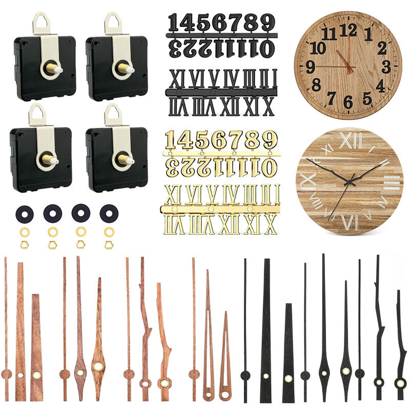 Hot Selling Spot Clock Movement Movement Mute Clock Wooden Needle