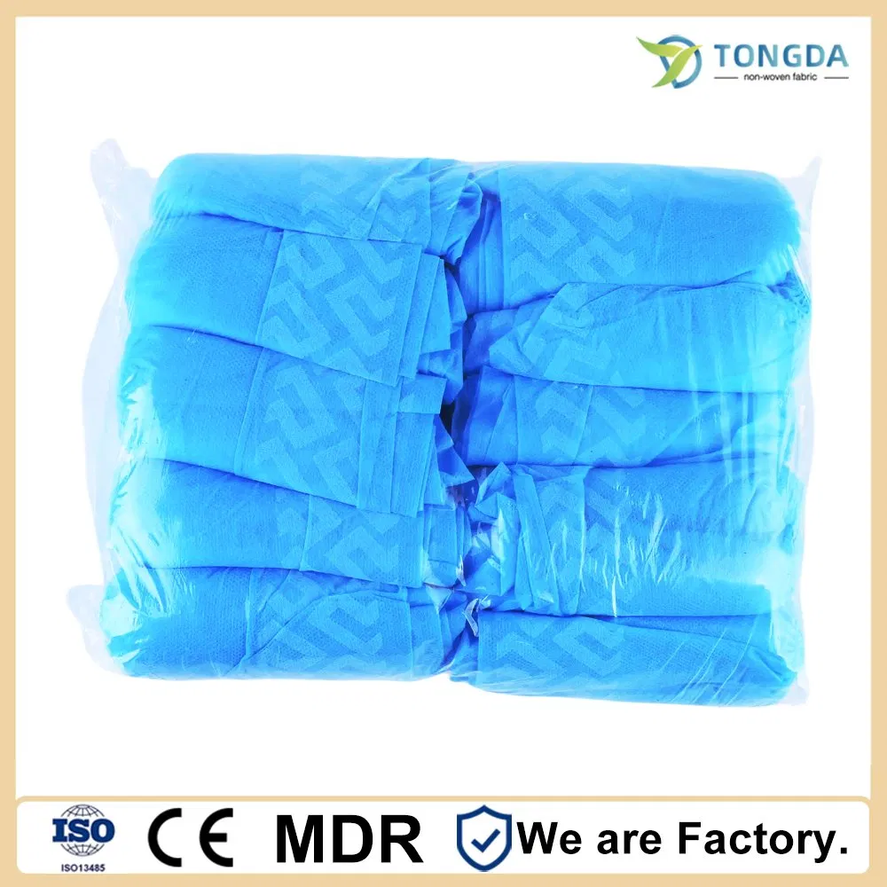 Disposable Nonwoven Machine Made Cleaning Workshop Anti-slip Dustproof Shoe Cover