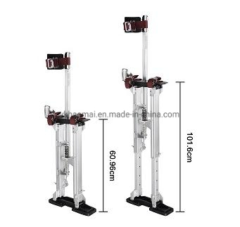 24-40 Inch Aluminum Adjustable Lifts Drywall Tools Painting Walking Drywall Stilts for Painting Building Decoration House