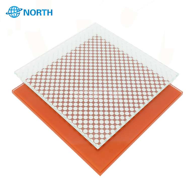 Bright Color 8mm Silk Screen Printing Glass for Interior Decoration