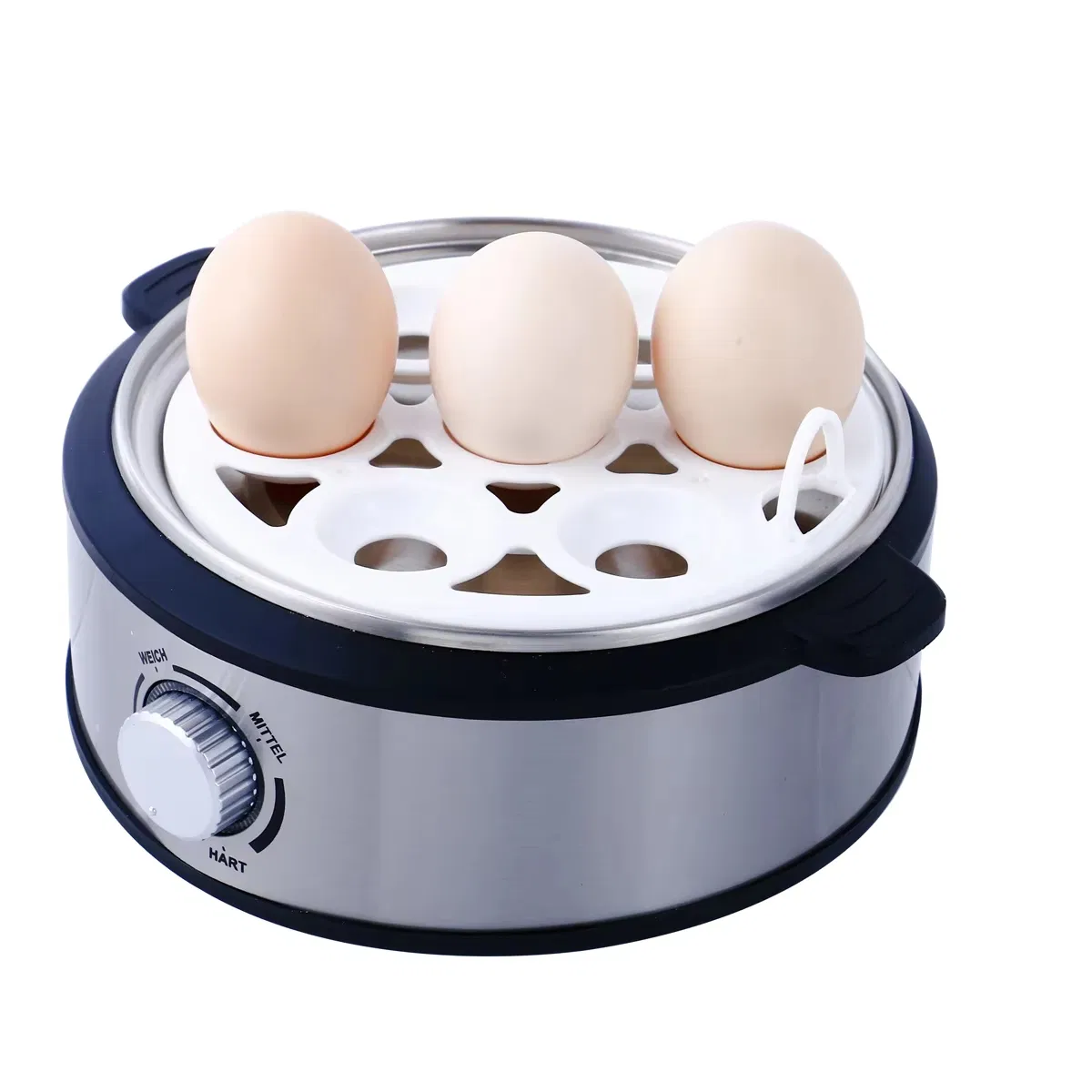 Household Electric Egg Boiler Portable Steam Egg Maker with Rotary Switch