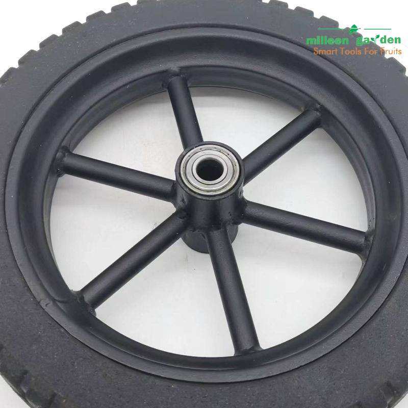 10 Inch Rubber Powder Wheel for Lawn Mower Wheel 250mm, Lawn Mover Wheel for Lawn Machine, Aerator, Hand Trolley, Generator