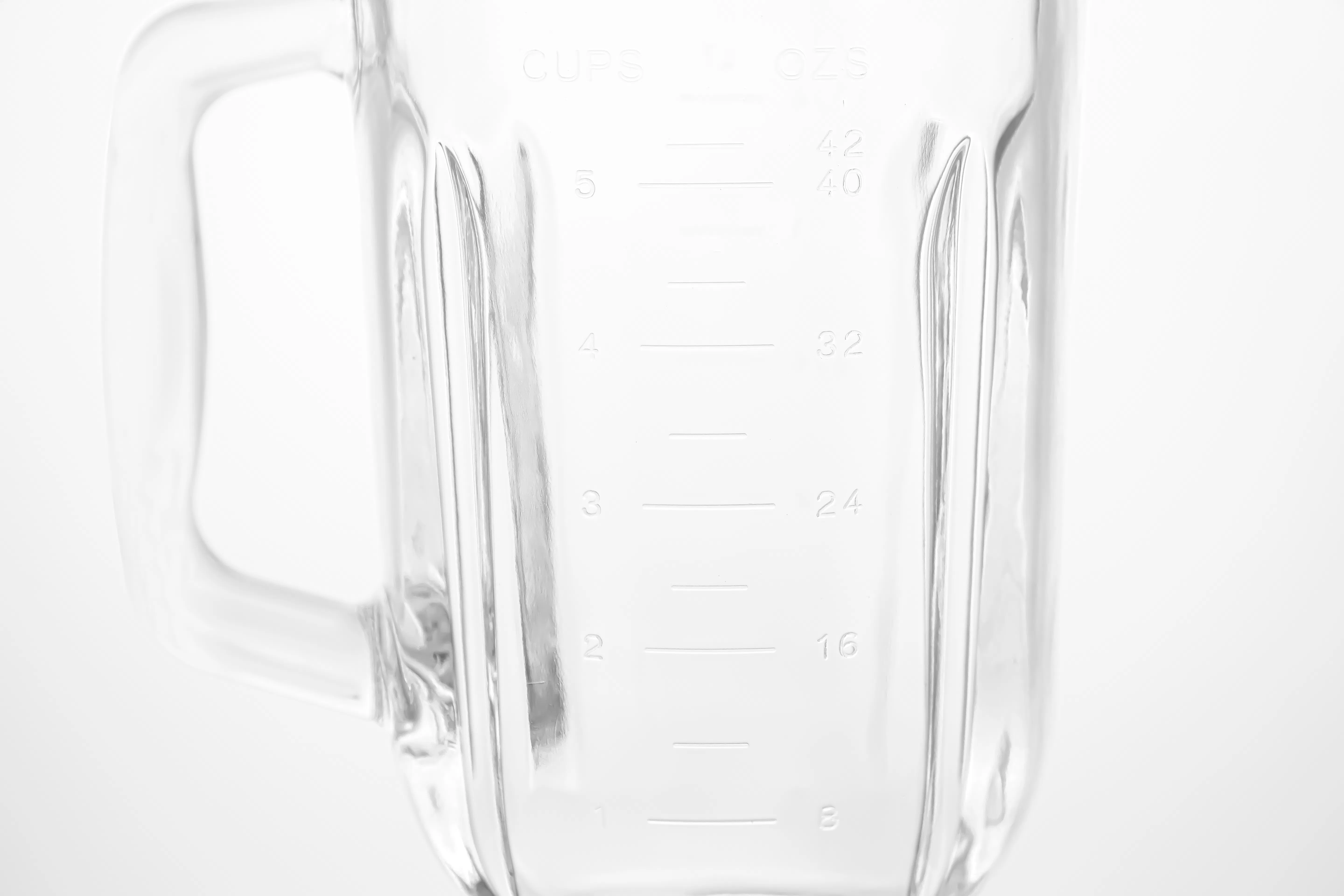 A18 Premium Clear Glass Replacement Jar for Household Blenders
