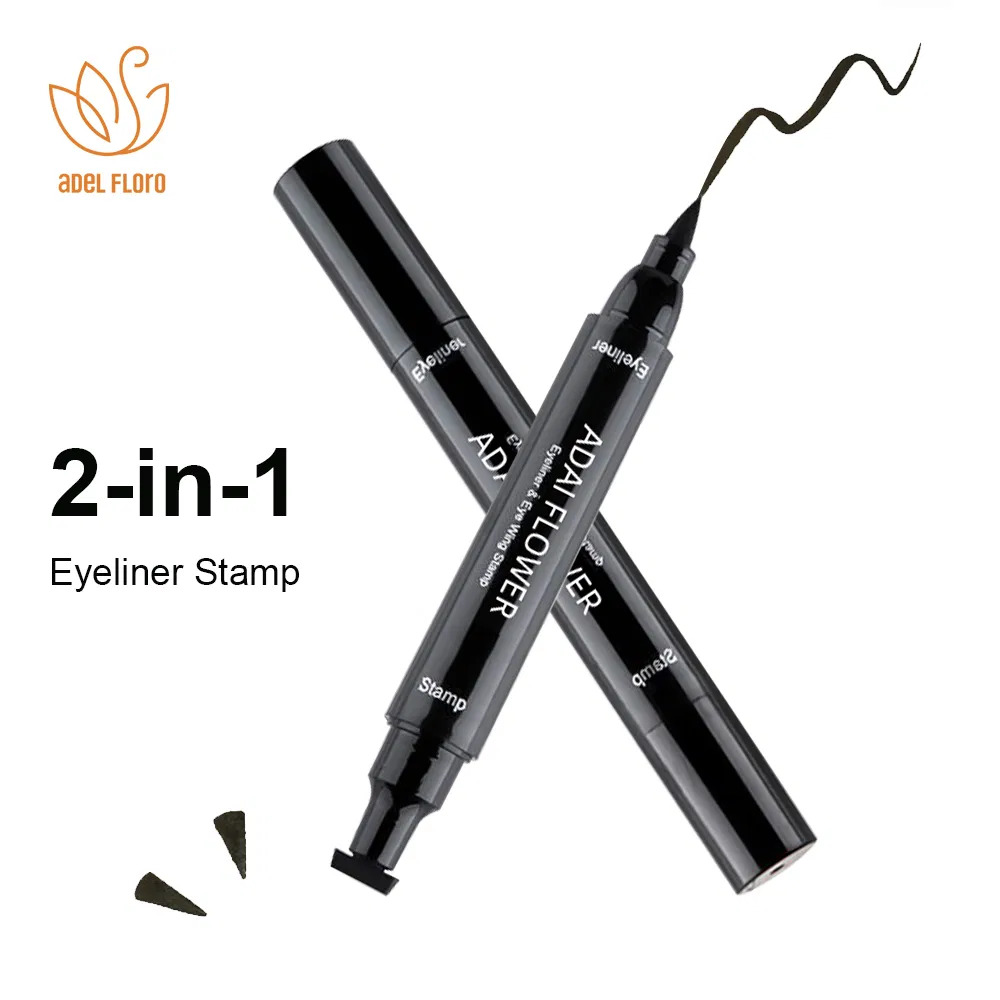 Best Waterproof Long Lasting Hypoallergenic Winged Black Liquid Eyeliner Stamp Wholesale Cosmetics