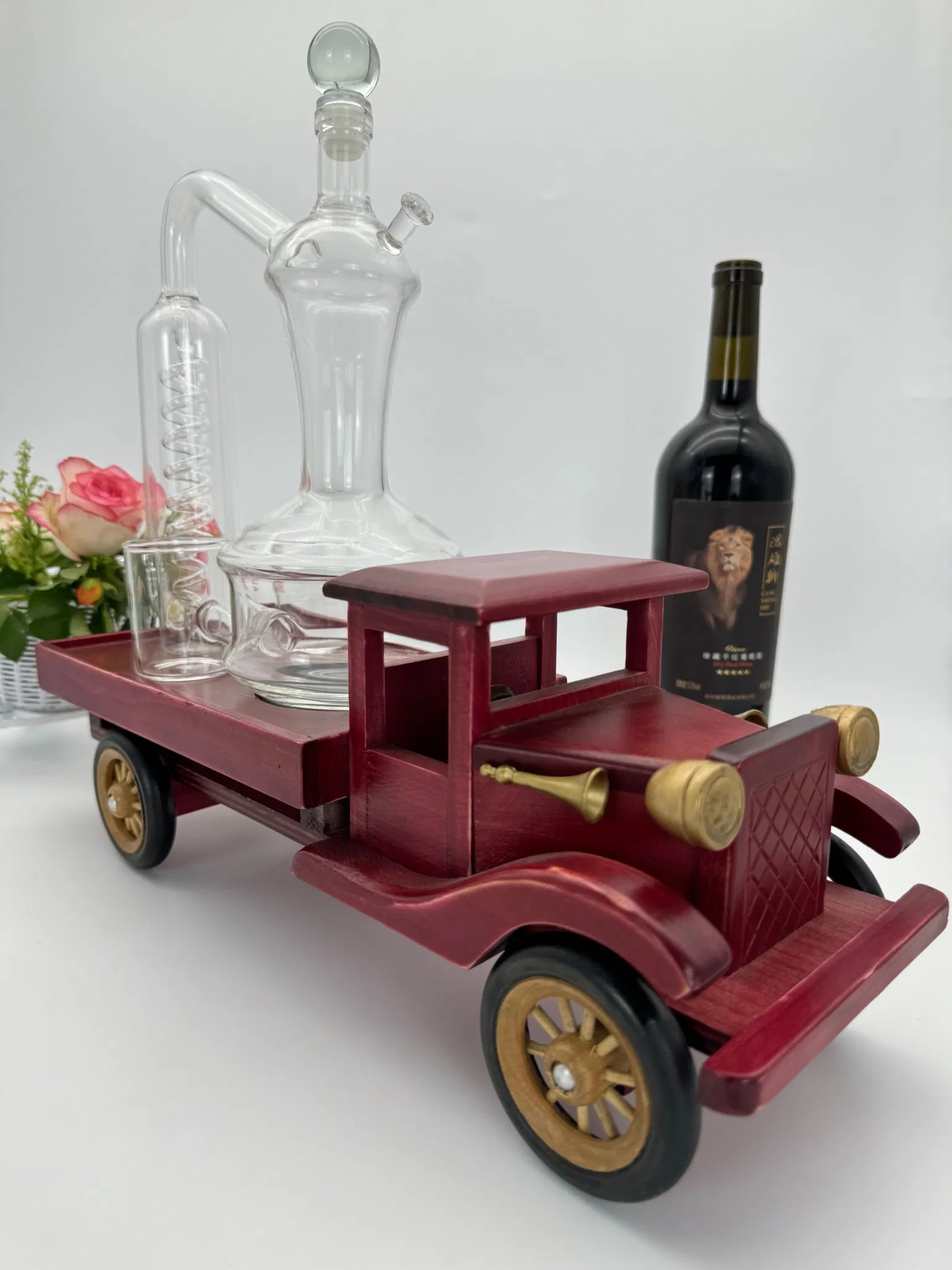 Newauto High Borosilicate Glass Handmade Wine Decanter Gift Set