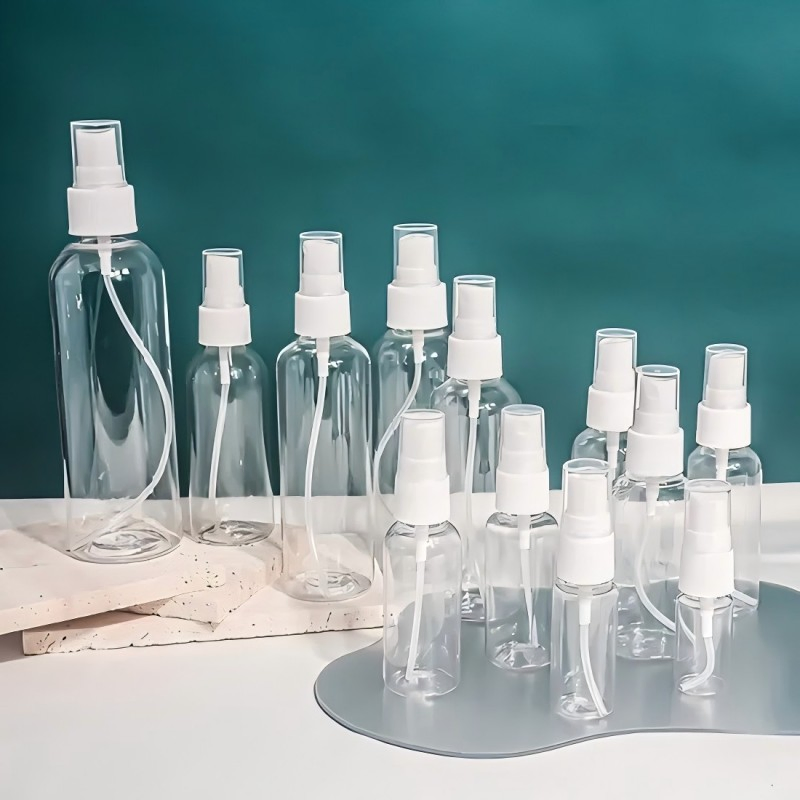 100ml Clear Pet Plastic Freshener Perfume Alchhol Hand Sanitzser Pocket Spray Bottle