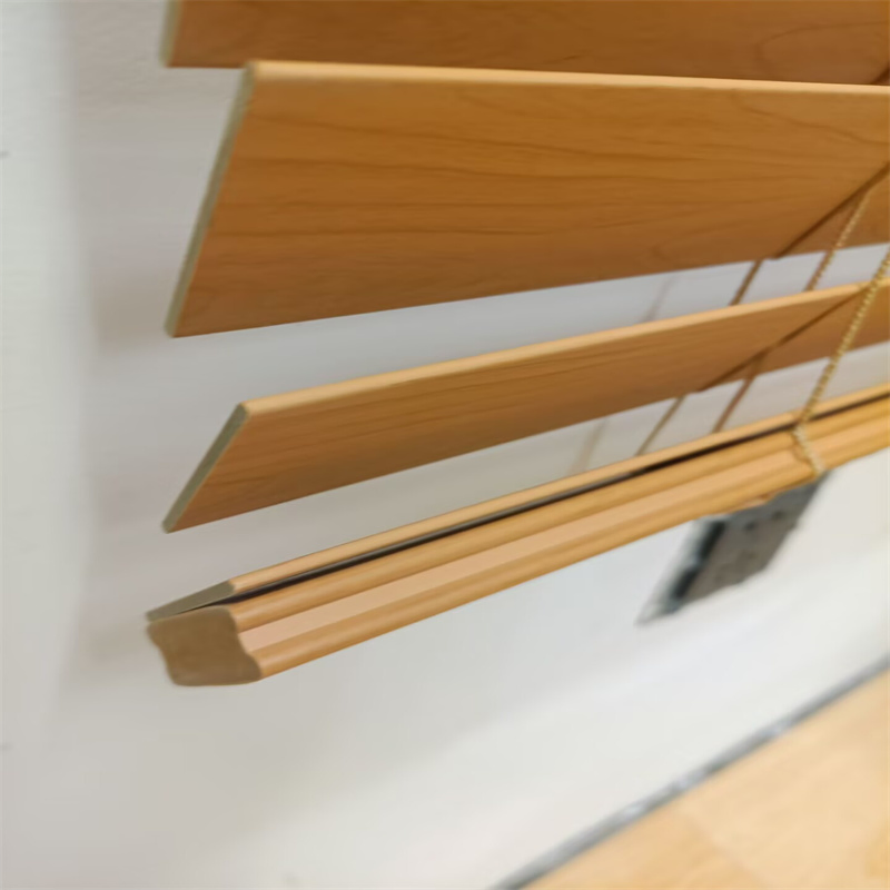 Factory Wholesale Custom Sizes 25mm 35mm 50mm Wooden Blind Curtain Cord Venetian Faux Basswood Blinds