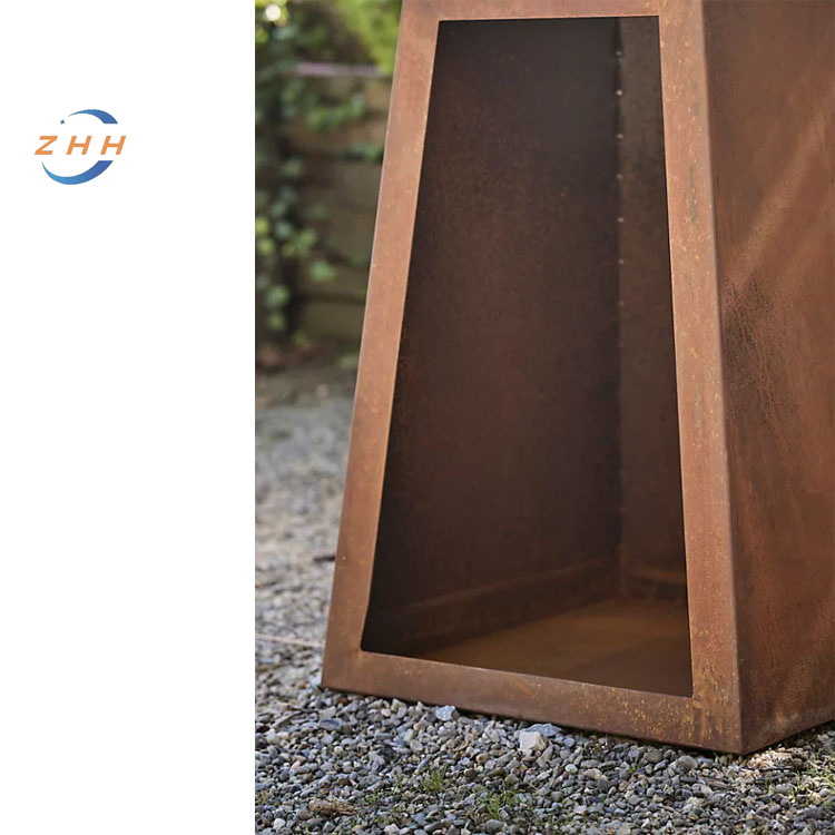 Outdoor Wholesale Corten Steel Pedestal Bowl Fire Pit Unique Style