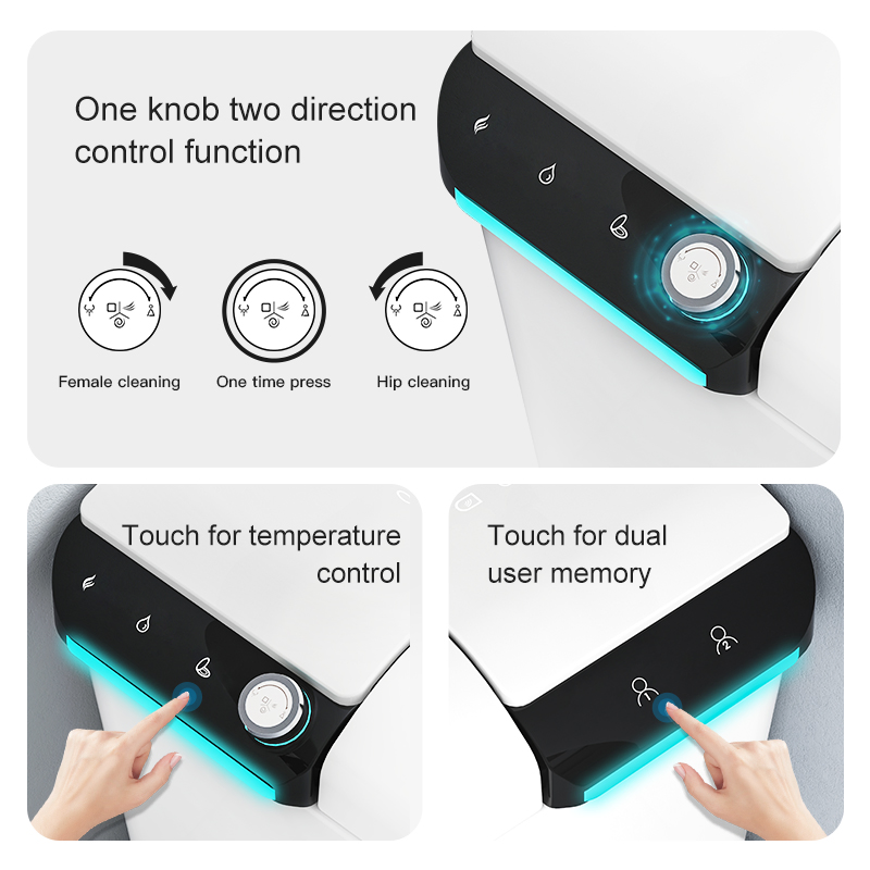 America One Piece Nozzle Self Cleaning Intelligence Smart Toilets Ceramic Automatic