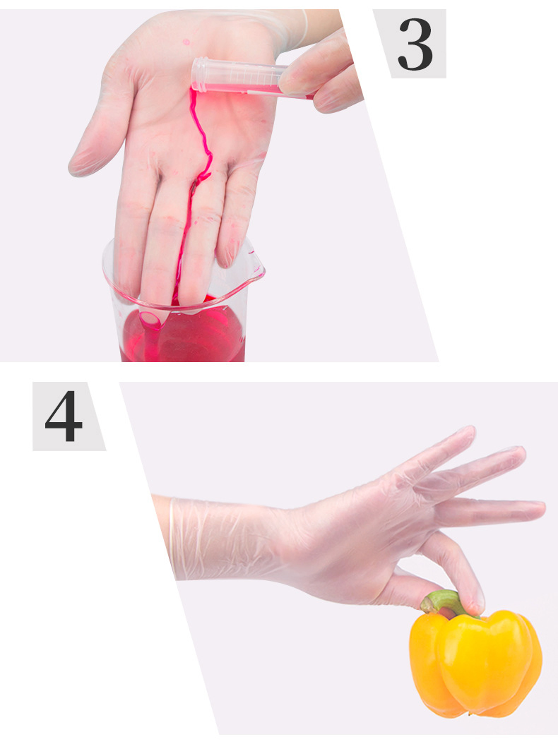 Wholesale Food Grade Transparent Disposable Medical PVC Vinyl Gloves
