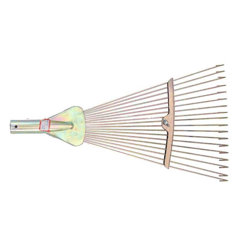 Hautine R123 Lawn Rake with Wooden Handle 18 Teeth