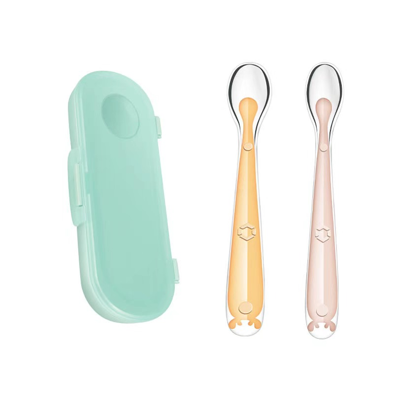 Soft Silicone Baby Spoon for Safe Feeding and Comfort