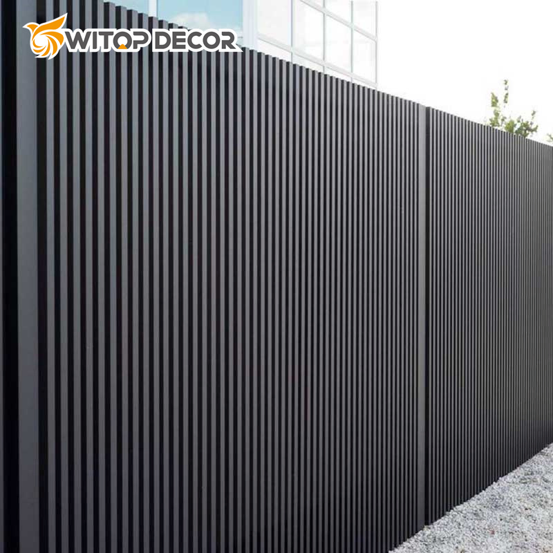 Waterproof Wooden Plastic Composite WPC Cladding Board 3D Fluted Wall Panel