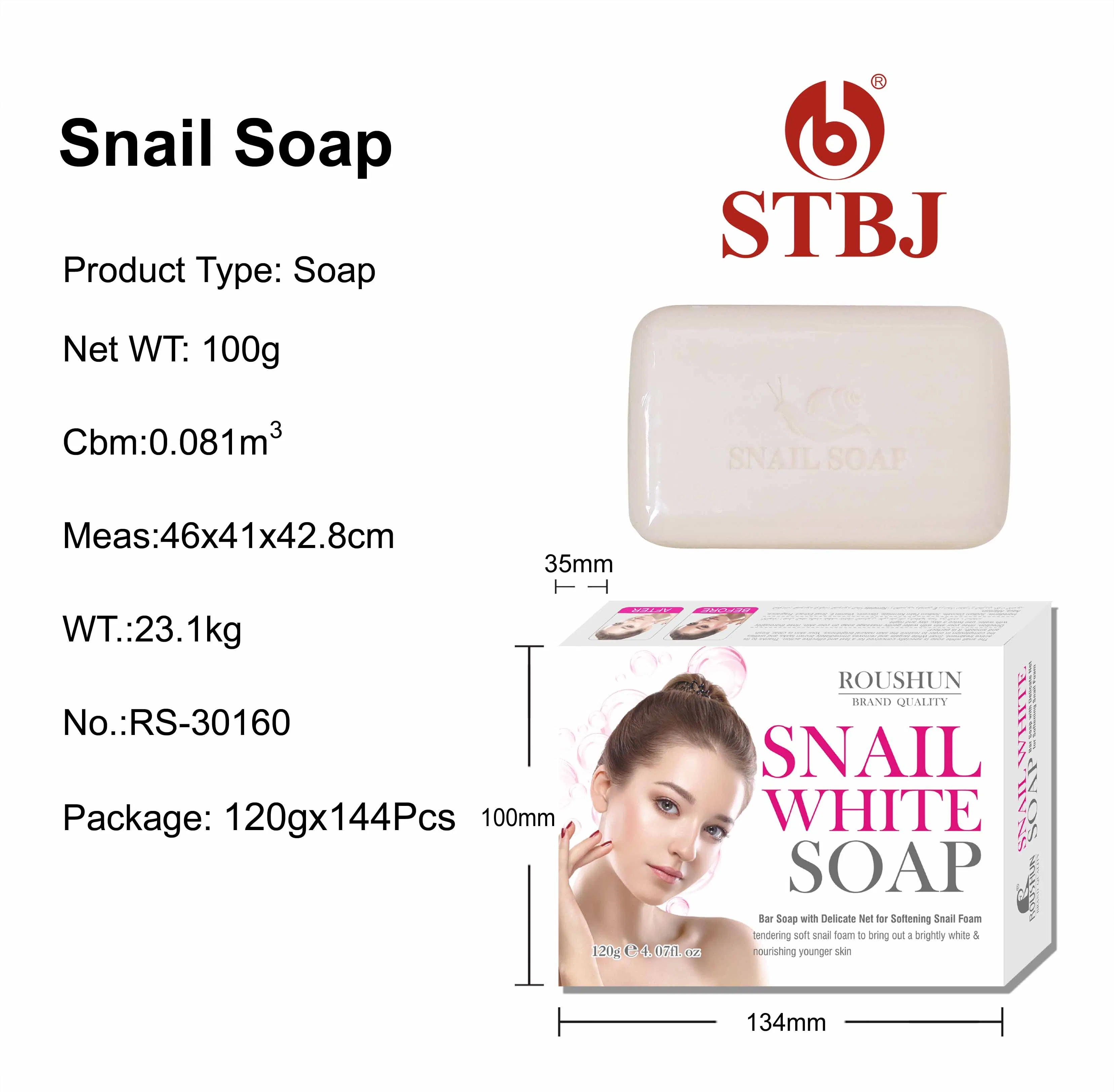 Roushun Snail White Soap 120g Private Label Wholesale OEM