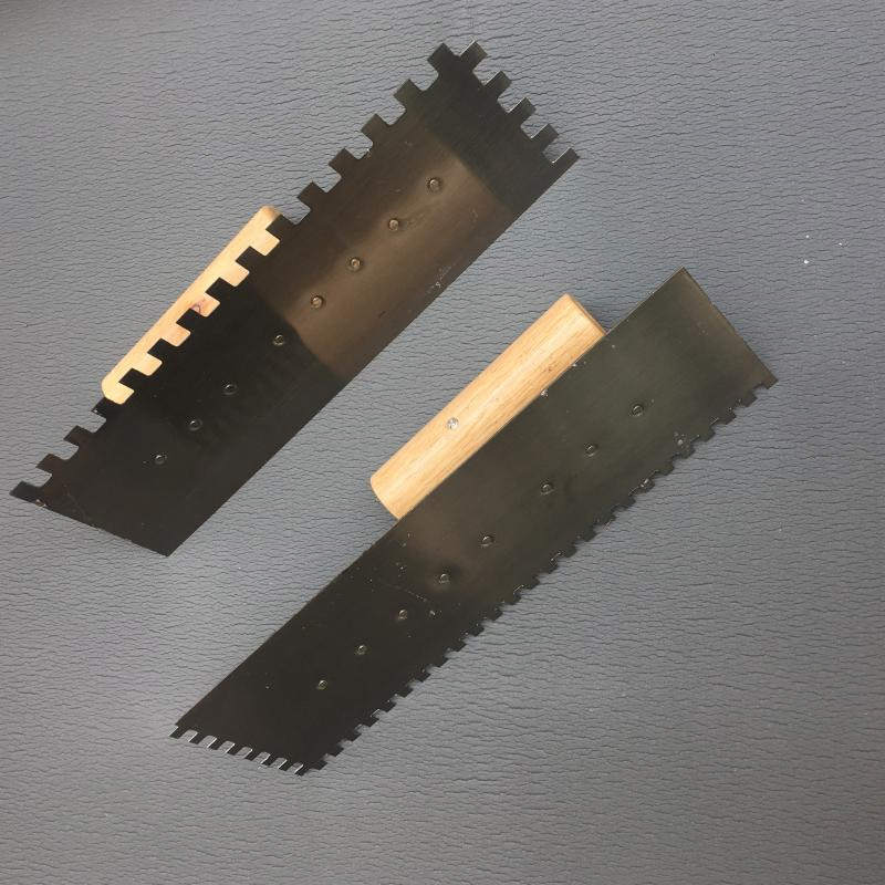 Wholesale Hand Tools Concrete Blade with Teeth Hand Plastering Trowel Wood Handle