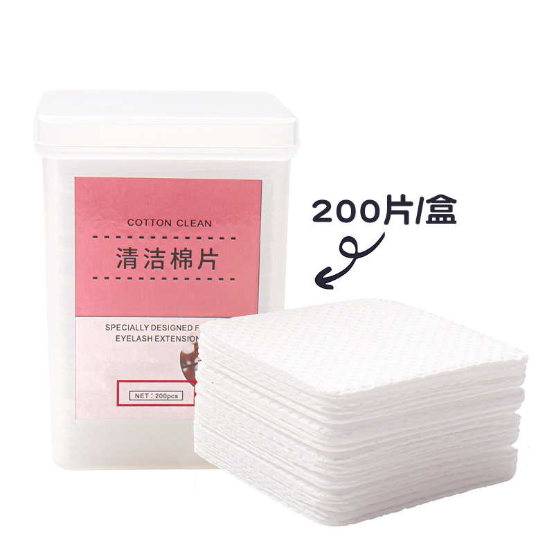 Cross-Border Spot Wholesale Eyelash Extensions Glue Bottle Nail Removal Cleaning Cotton Pads