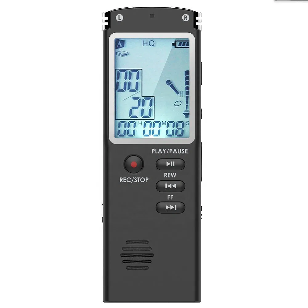 Цифровой диктофон T60 8GB с MP3-плеером и LCD дисплеем