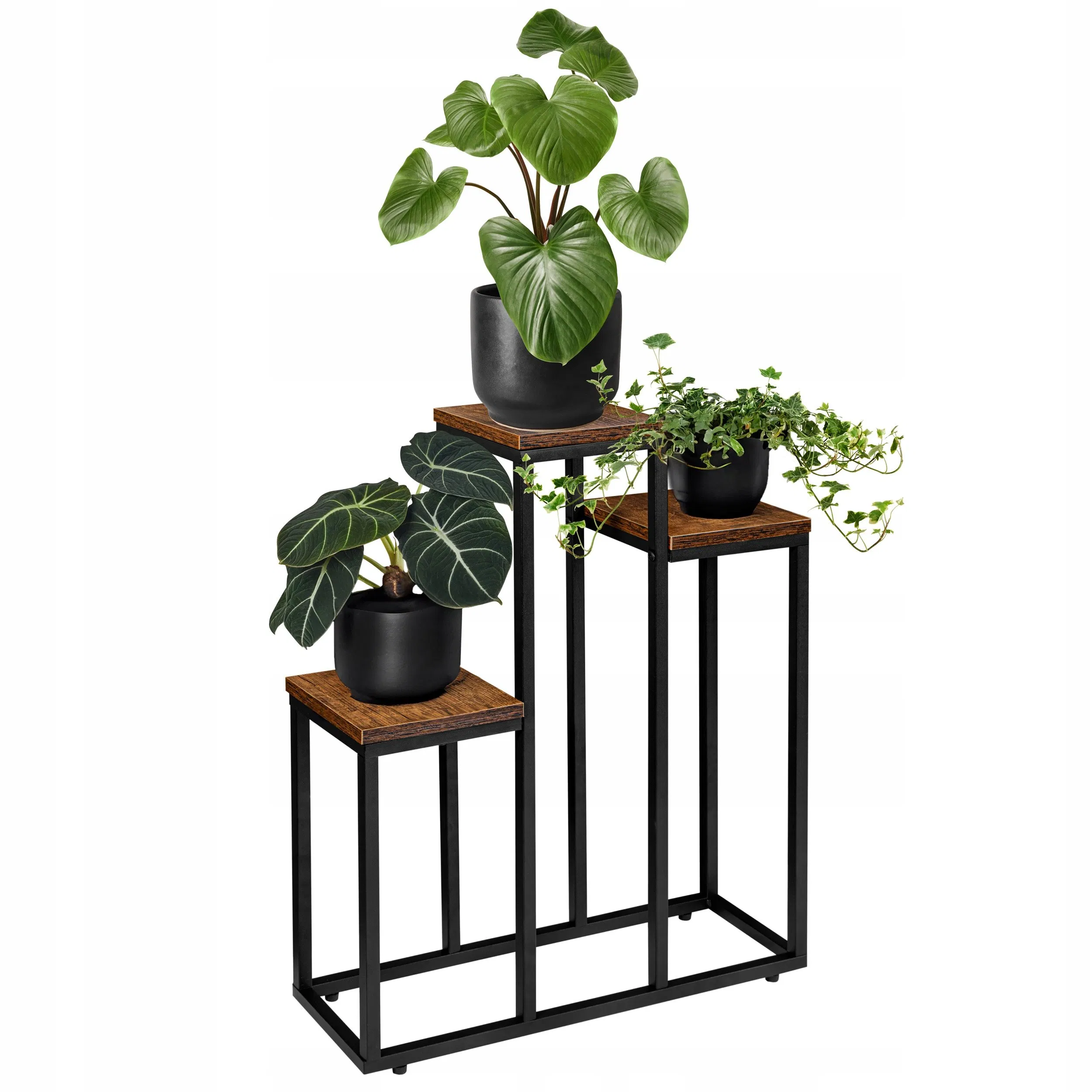 Widely Used Superior Quality Sell Well Vegetables Wood Plant Pot Display Decorative Iron Metal Flower Stand Rack