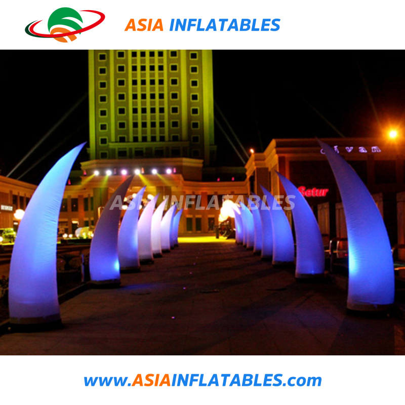 Inflatable Column Arch Tube Cones Ivory Tusk Inflatable Pillars