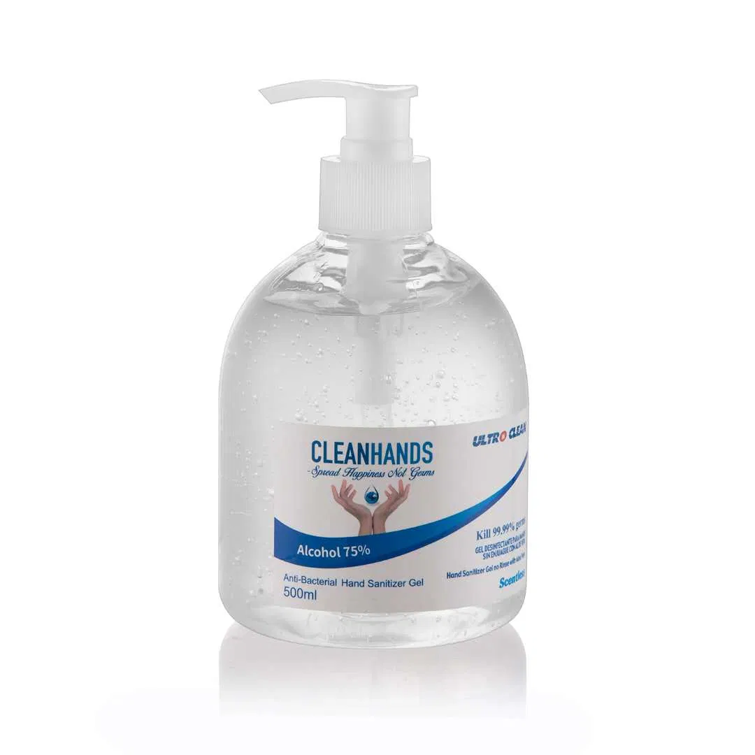 1L Odorless Colorless Waterless 75% Alcohol Hand Sanitizer with FDA