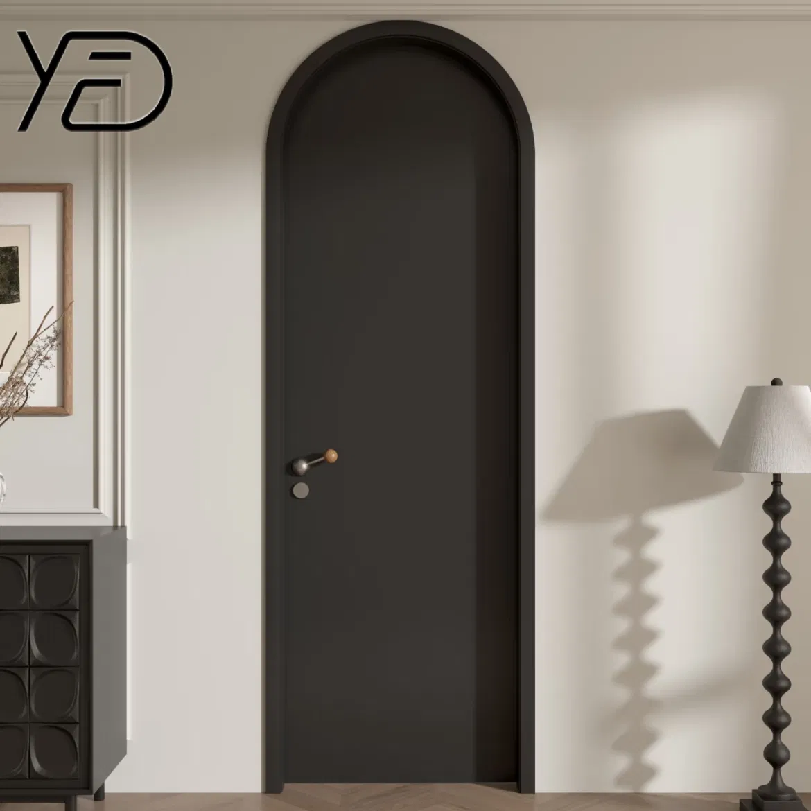 Customized Fireproof Melamine Surface Fire Prevention Emergency Safety Security Fire-Rated Solid Wood Fire Wooden Composite Interior Door