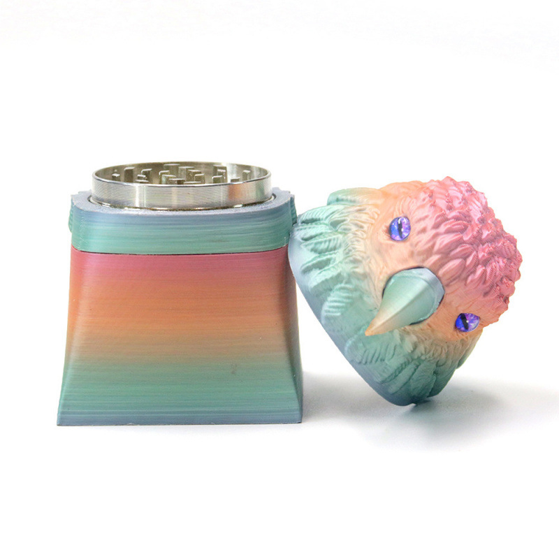 3 Layers Gradient-Colored Eagle-Shaped Grinder New Style Grinder for Shop Zinc Alloy Grinder