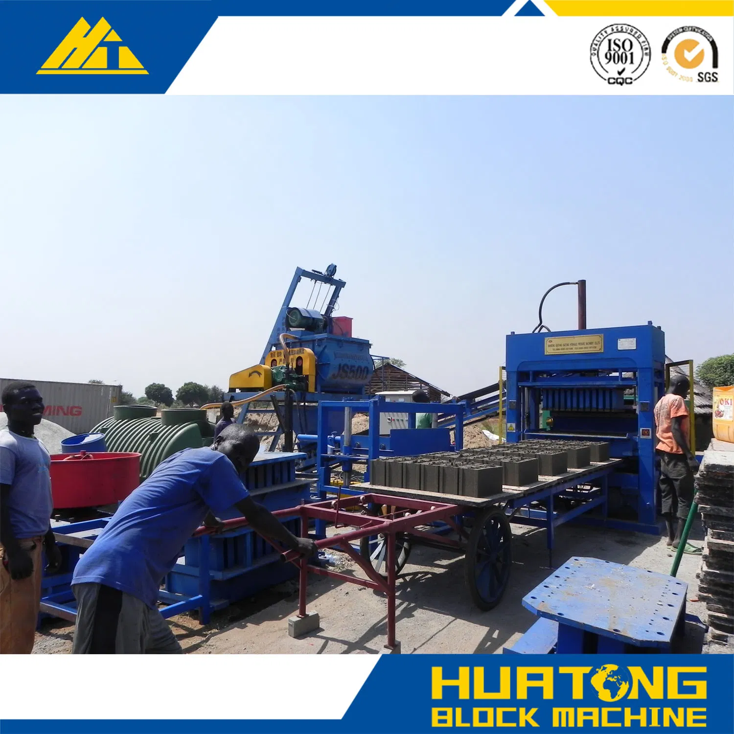 Qt5-15 High Efficiency Semi-Automatic Concrete Block and Paver Making Machine