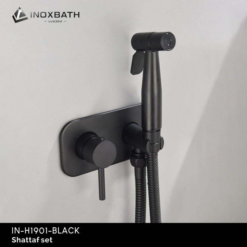 Handheld Bidet Sprayer Stainless Steel Health Faucet Bathroom Shattaf Wall Mounting