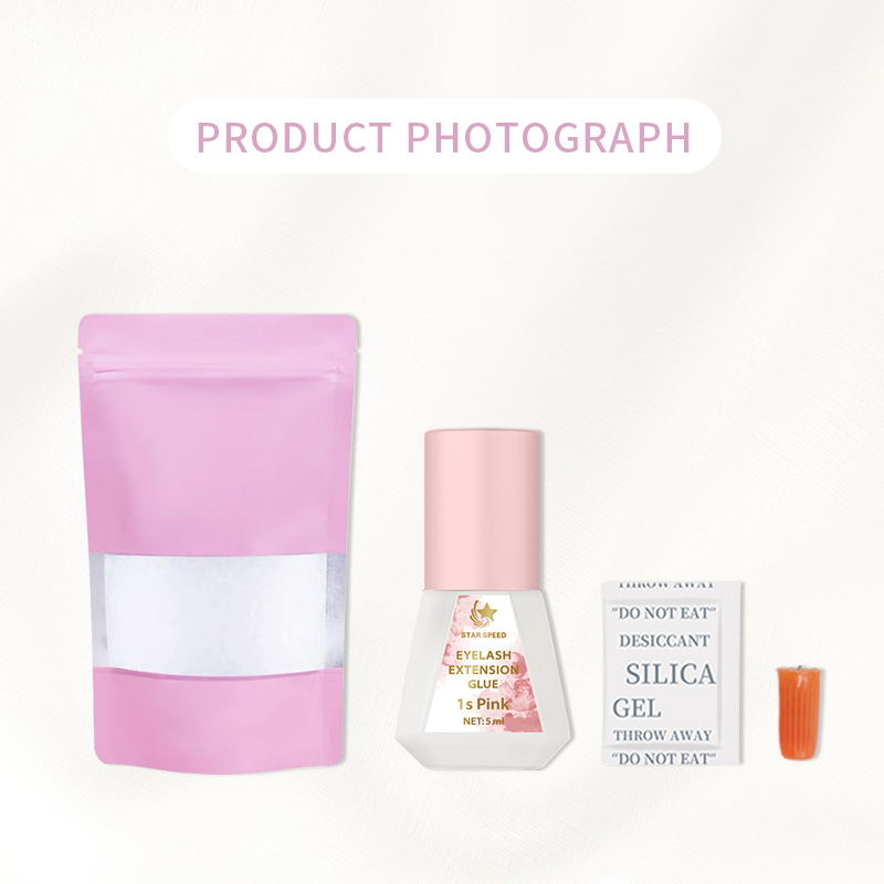 5ml Star Speed Waterproof Odorless 1s Pink Strong Eyelash Extension Glue