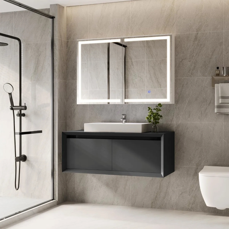 LED Mirror Wall Mounted - 5mm Thickness, 4000K Neutral Light