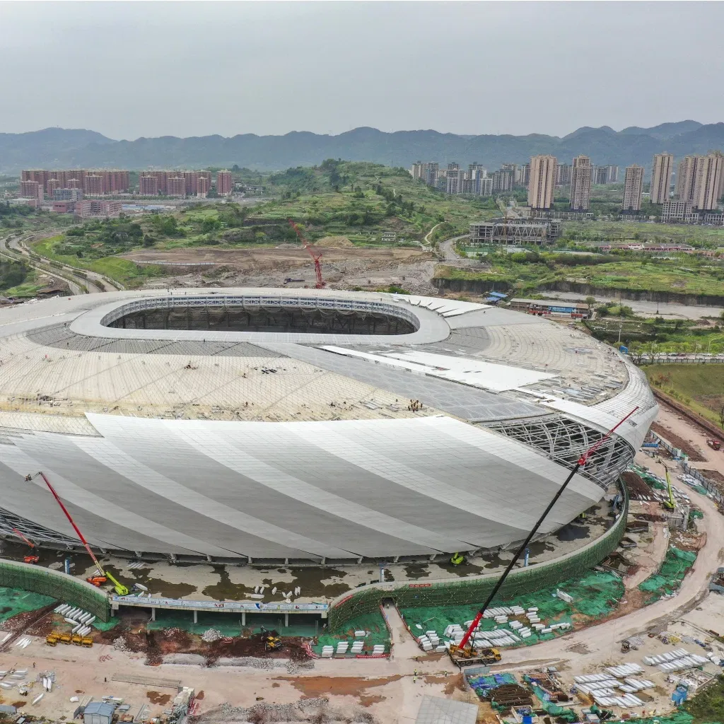 Durability Public Facilities Prefabricated Steel Structure Building for Sports Arenas.