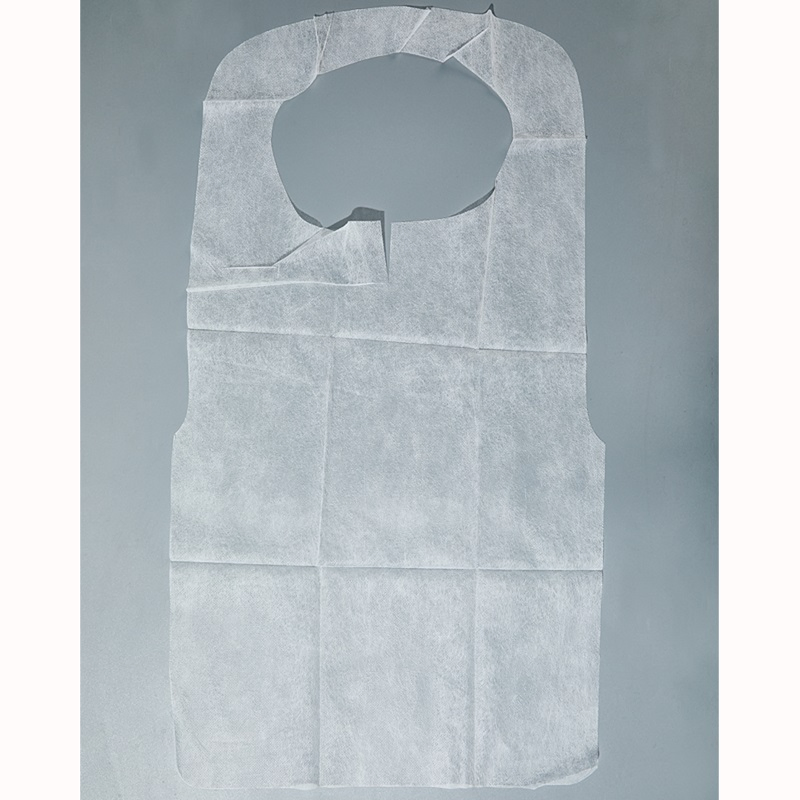 Oilproof Disposable SMS PP Nonwoven Bibs One Time Use
