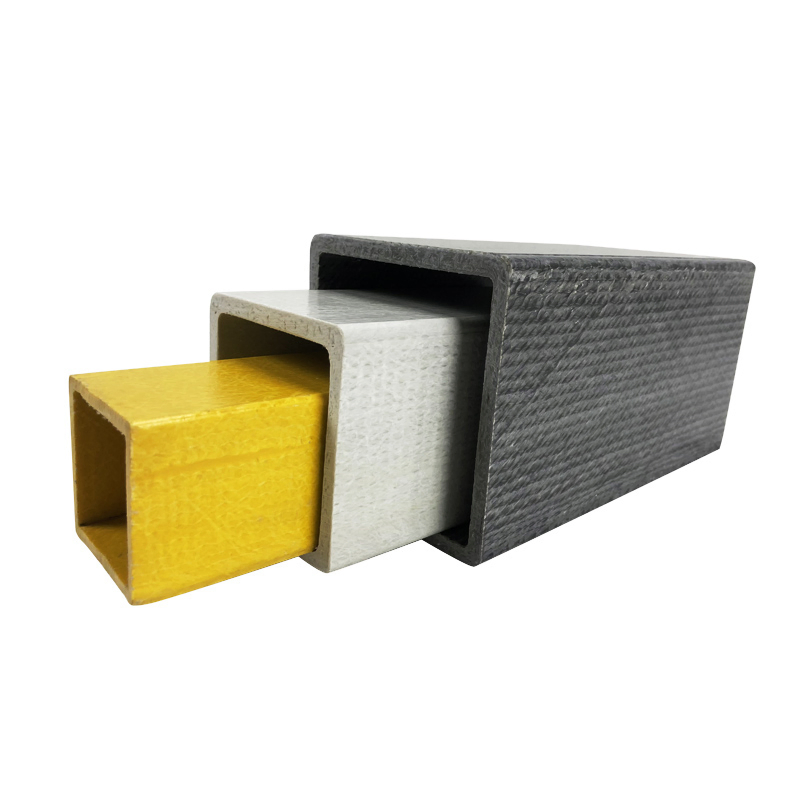 High-Strength Fiber Glass Round Pipe Lightweight FRP Fiberglass Square Tube for Commercial and Industrial Use