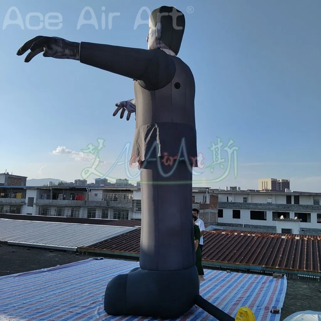 5mh Outdoor Inflatable Zombie Cartoon Halloween Decoration Large Inflatable Dracula with Blower for Horror Party