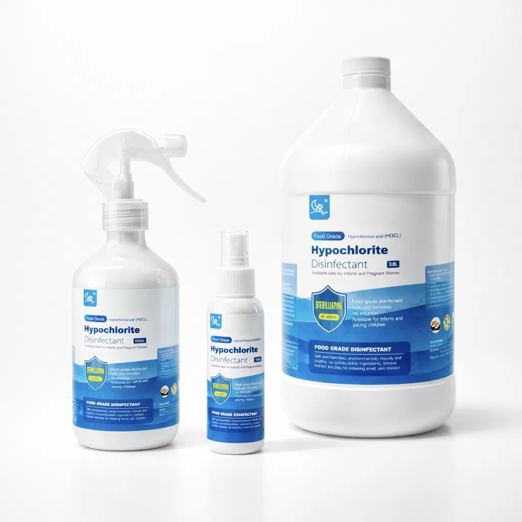 Food Grade Hypochlorous Acid Disinfectant Liquid Alcohol Free 99.99% Bacteria Elimination Allergy Free for All Skin Types