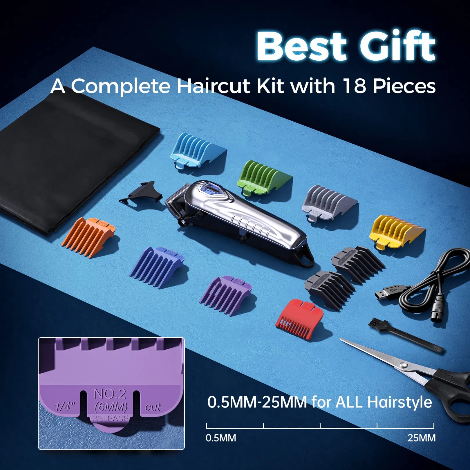 Wholesale Hot Durable Professional ODM Cordless Hair Cutting Kit Hair Clipper