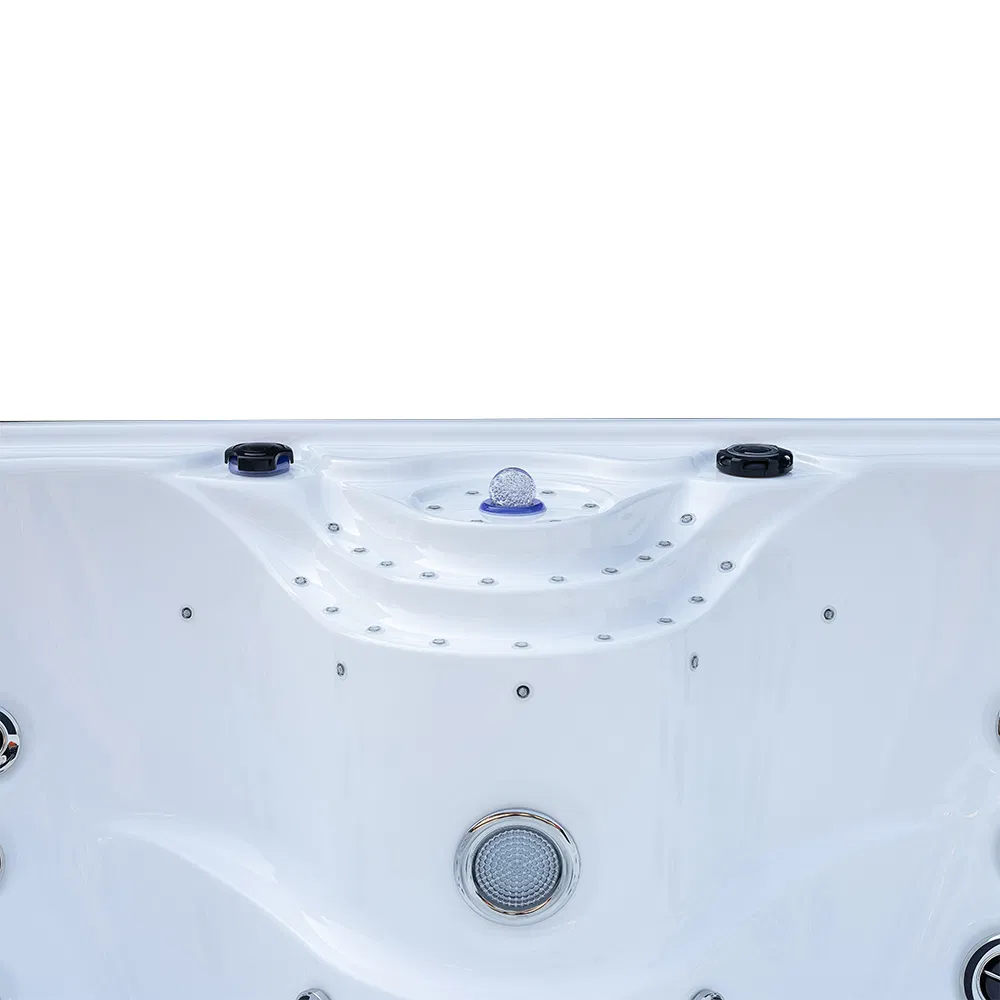 Whirlpool High Quality with LED Light Acrylic Outdoor SPA Massage Bathtub