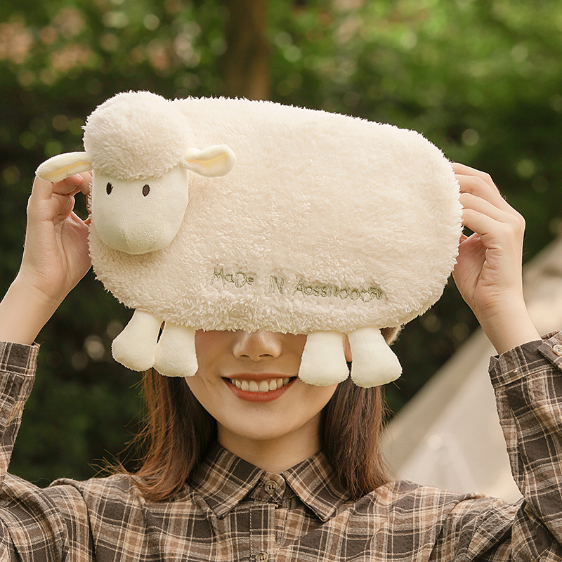Rechargeable Plush Cute Girl's Explosion-Proof Warm Feet Hot Water Bag in Winter