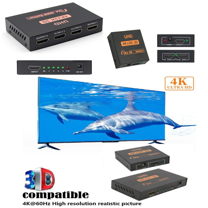 Разветвитель HDMI 1x4 4K для распределения видео