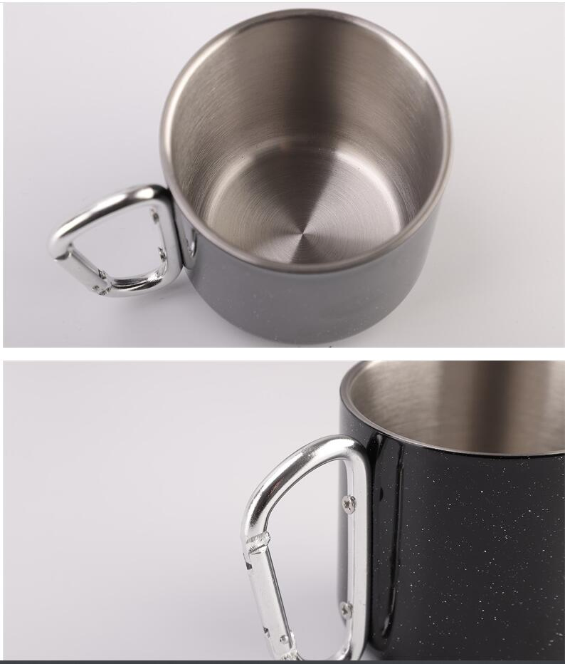 Термокружка из нержавеющей стали 12 oz с карабином