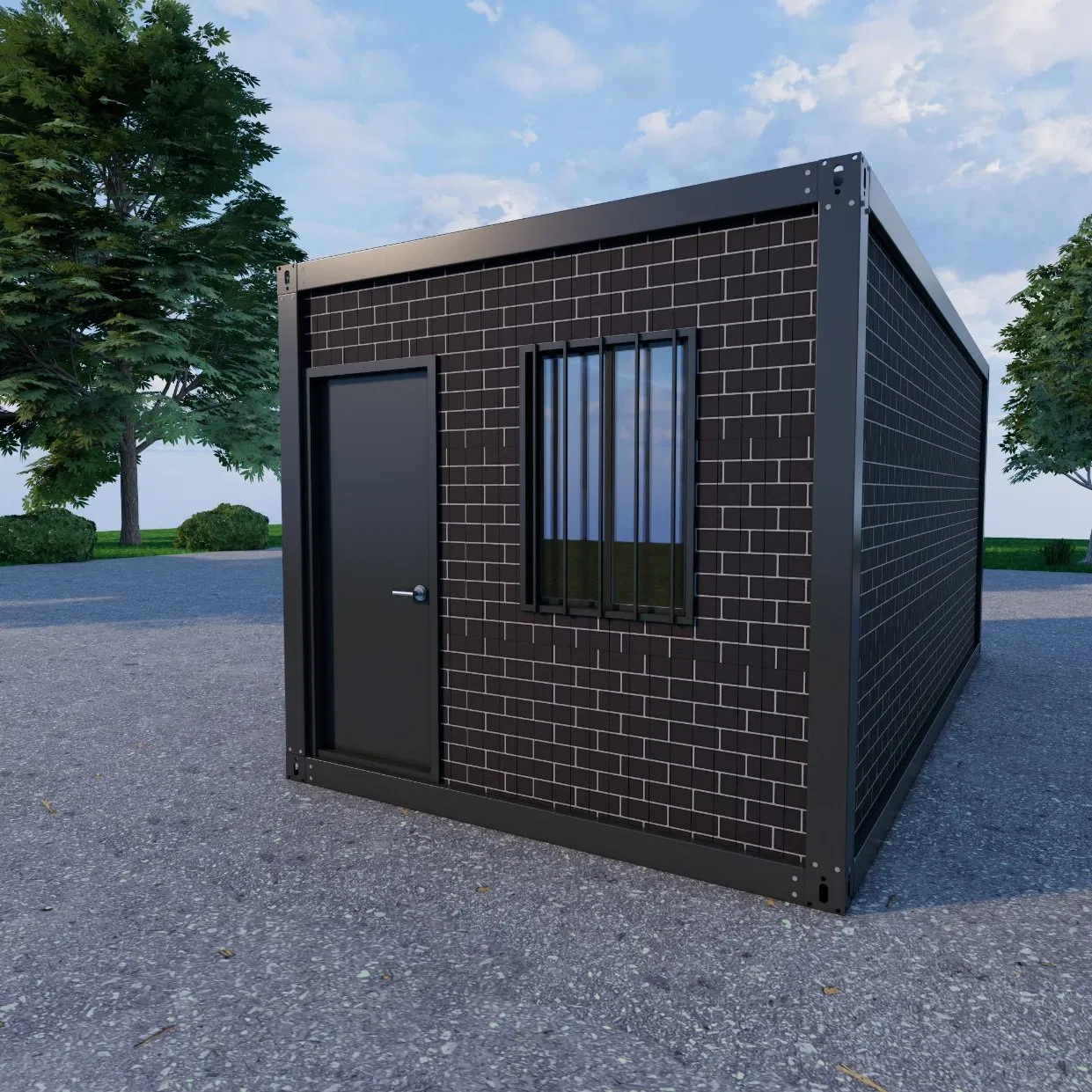 Custom Durable 20FT Portable Prefabricated Flat Pack Container House for Shop Office Living