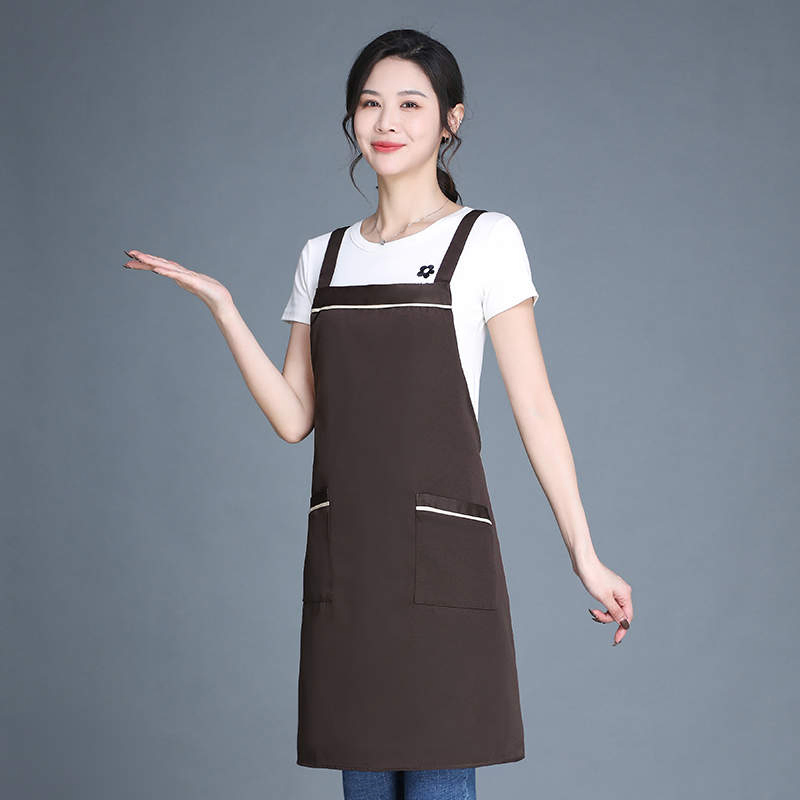 Csjd-HD1-047#360g Double-Strand Workwear Anti-Fouling Halter Apron