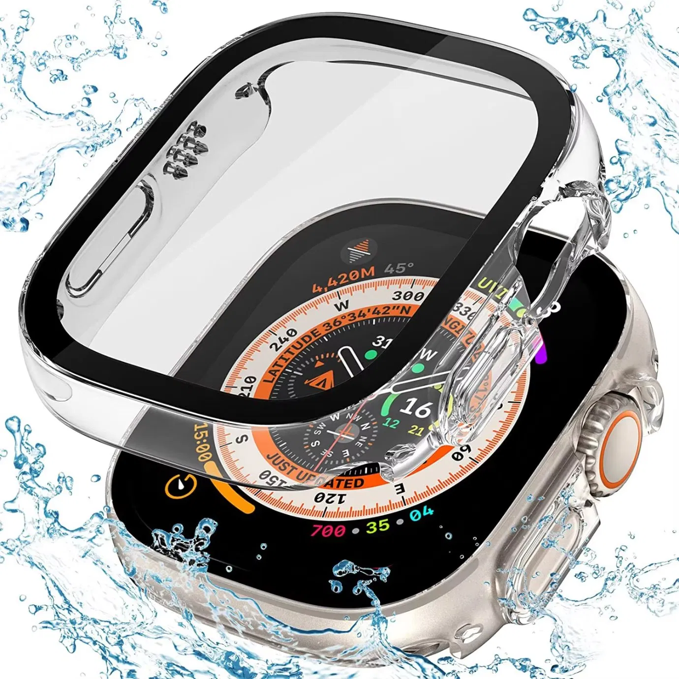 Защитное стекло для Apple Watch Ultra 49mm, 9H, антицарапины