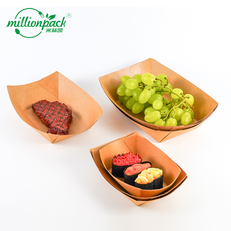 Catering Paper Tray for Food Display and Serving Clean Safe Quality Daily Usage