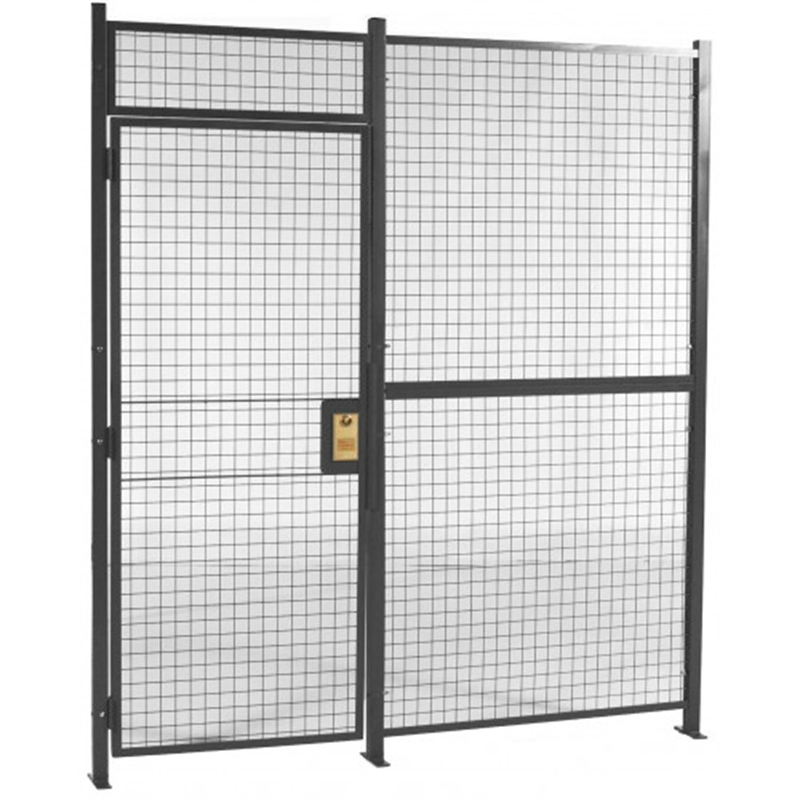 Hinged Welded Wire Mesh Security Room Machine Guard Sliding Door