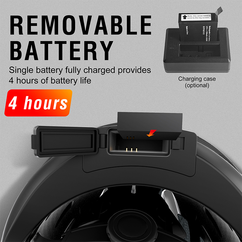 Cycling Bike Bicycle Smart Ai Helmets with Camera and Bluetooth Music Turn Signal Light