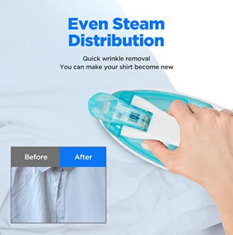 Portable Electric Mini Handle Travel Steam Iron for Car Hotel