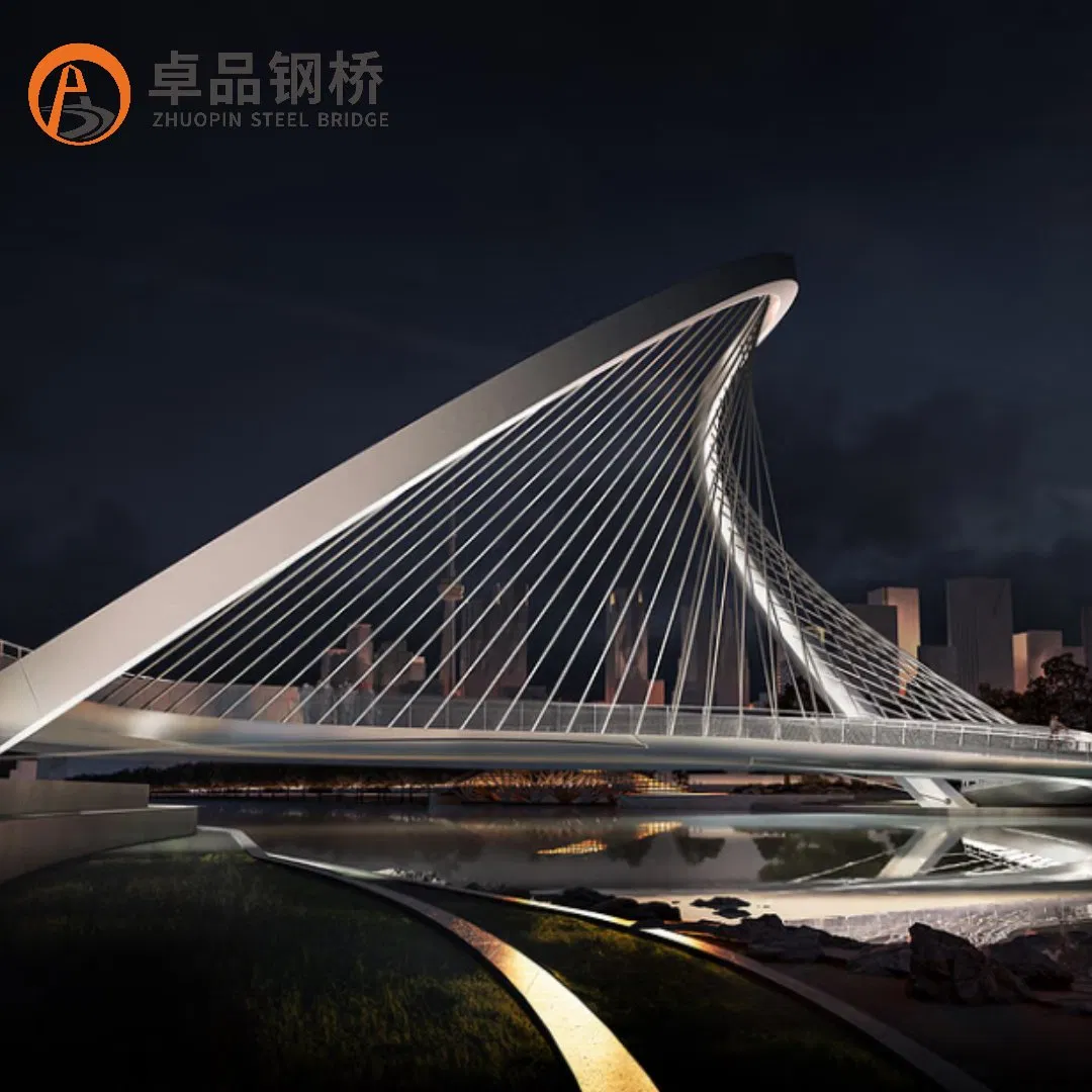 High Strength Galvanized Steel Bridge Construction / Steel Structure