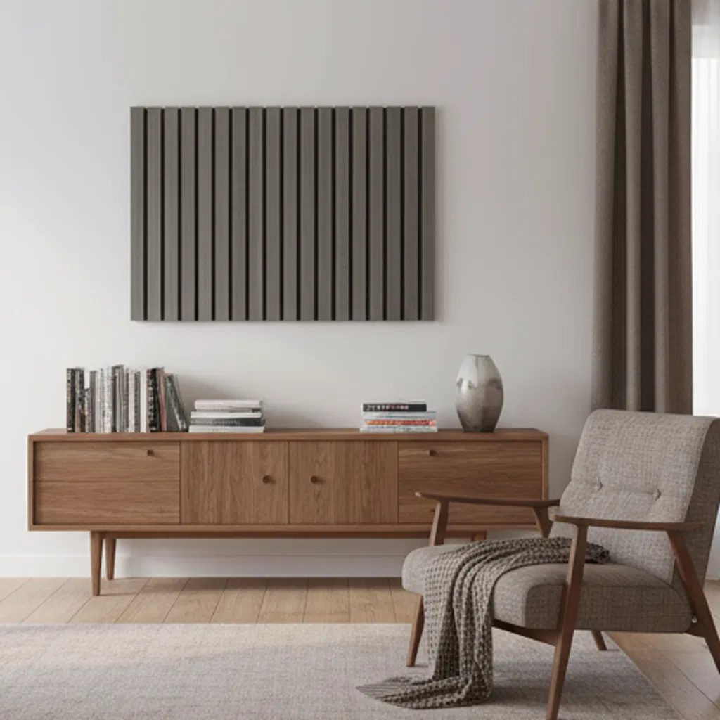 Soundproof Factory Polyester Felt Wood Veneer Surface Slat Sound Proof Wooden Acoustic Wall Panels